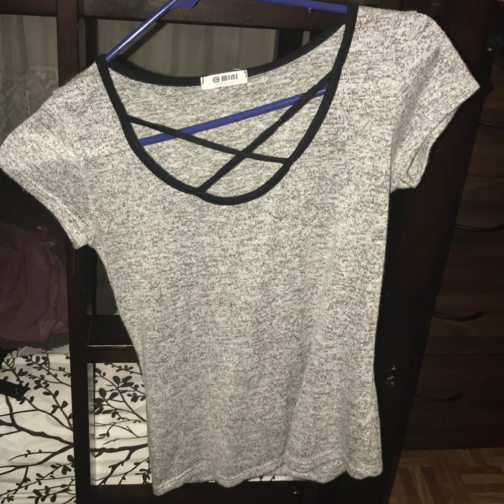 Grey cross shirt